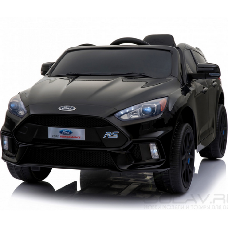 Детский электромобиль Dake Ford Focus RS Black 12V 2.4G - F777-BLACK купить  в Новосибирске по низкой цене в интернет-магазине Solav